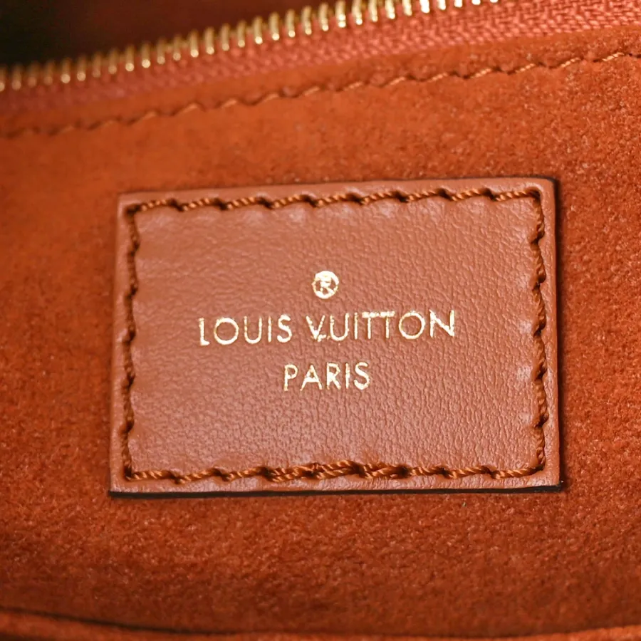 Louis Vuitton Neverfull MM Cognac Giant Monogram Empreinte Leather