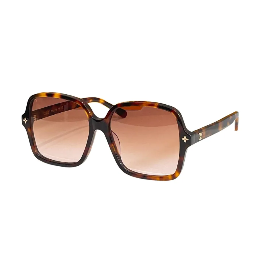 Louis Vuitton square frame glasses leopard/red/tawny/grey/black white/black/eggplant color Size 56口17-145