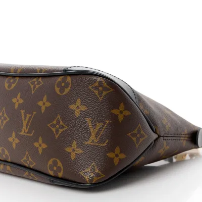 Louis Vuitton Boulogne NM PM Black Monogram Canvas Gold Hardware