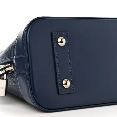 Louis Vuitton Alma BB Indigo Epi Leather Silver Hardware