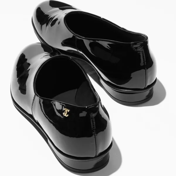 Chanel Black calf patent leather Loafers - Image 3