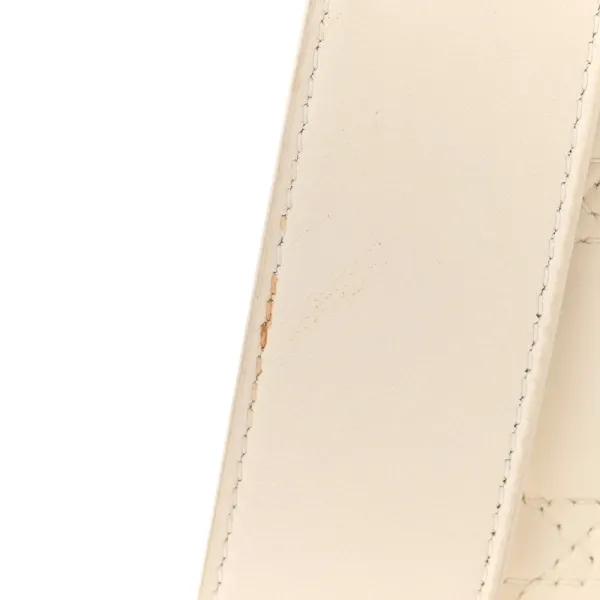 Dior Small My ABCDior Lady Dior White Cannage Lambskin Leather Gold Hardware - Image 10