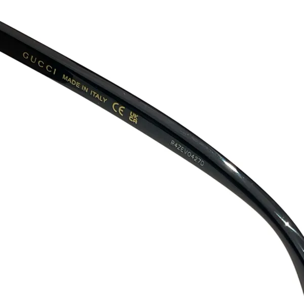 Gucci square frame glasses tawny/black/eggplant color Size 57口16-145 - Image 4