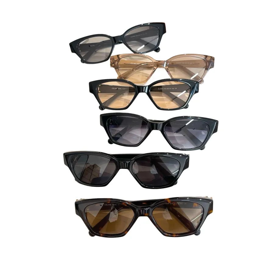 Celine Wrap glasses black silver/tawny/leopard/black gold/grey gold/brown gold color Size 55口18-145