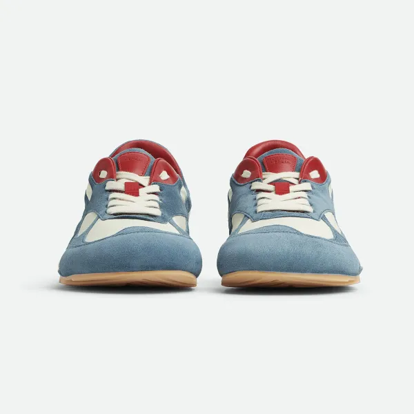 Bottega Veneta Orbit Flash Sneakers In Ice/Sea Salt Suede And Nylon Lace-Up Sneaker With Leather Trims - Image 2