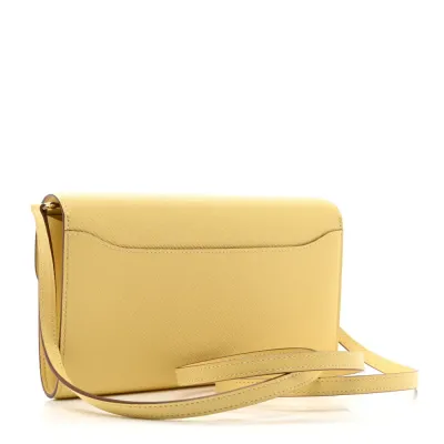 Hermès Constance 18 Long Wallet To Go Epsom Jaune Poussin Epsom Leather Gold Hardware