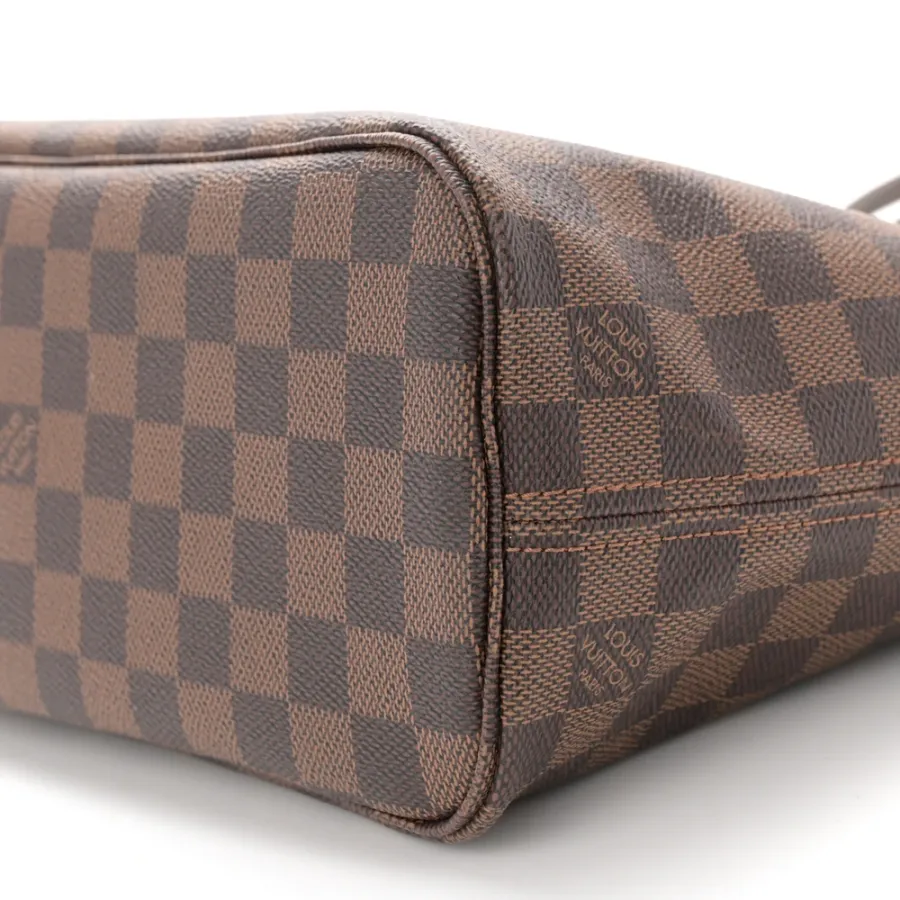 Louis Vuitton Neverfull PM Damier Ebene Canvas Cherry Interior