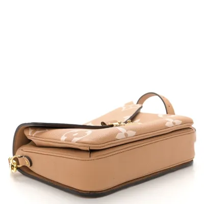 Louis Vuitton Pochette Metis PM Arizona Beige Giant Monogram Empreinte Leather Gold Hardware