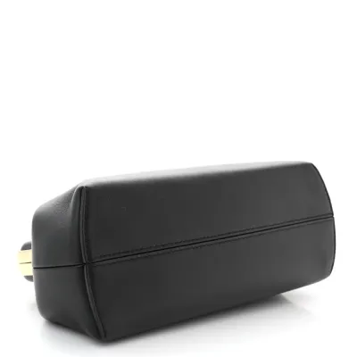 Fendi Medium Fendi First Black Shiny Nappa Leather Gold Hardware