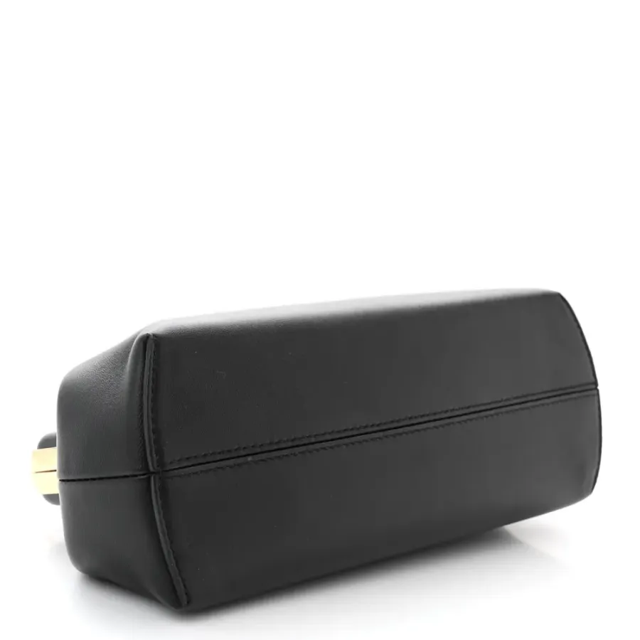 Fendi Medium Fendi First Black Shiny Nappa Leather Gold Hardware
