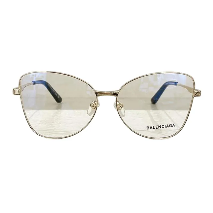 Balenciaga glasses gold/silver/transparent black/black/silver black/brown/tawny/mirrored silver color Size 59口15-145