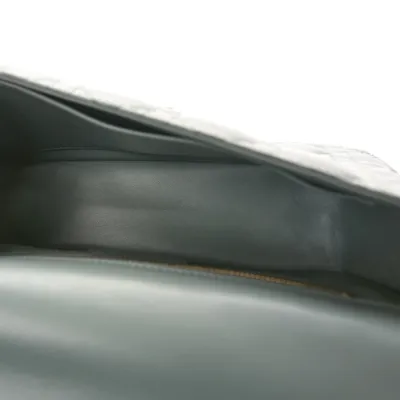 Dior Medium Caro Bag Ethereal Grey Cannage Calfskin Leather Gold Hardware