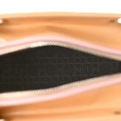 Dior Medium Lady Dior Rose Clair Patent Cannage Calfskin Leather Silver Hardware