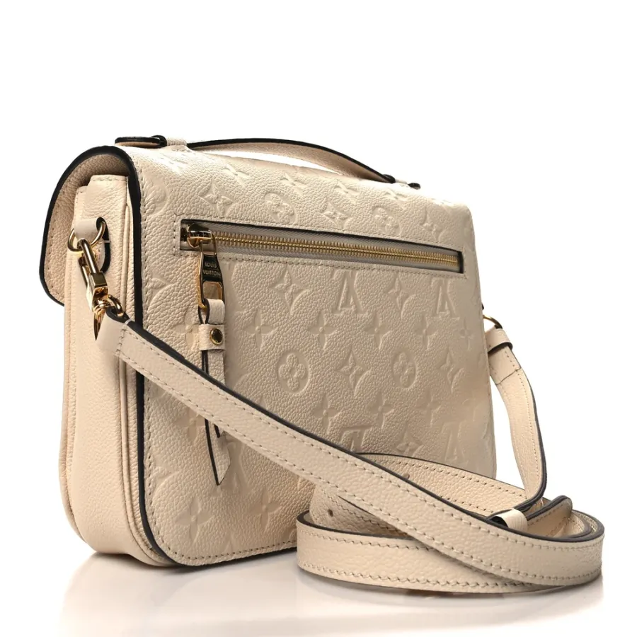 Louis Vuitton Pochette Metis PM Creme Monogram Empreinte Leather Brass Hardware