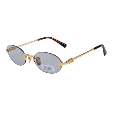 Miu Miu Oval glasses red/black/black gold/pale gold/ash gold/coffee/rust color Size 51口20-130