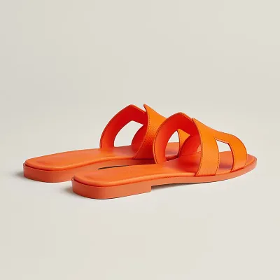 HERMES Oran orange Slippers