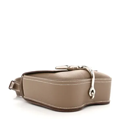 Hermès Mini Della Cavalleria Etoupe Epsom Leather Palladium Hardware