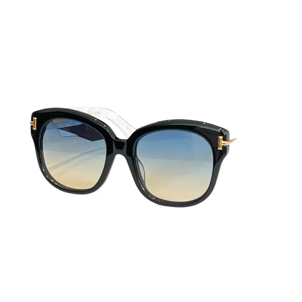 Tom Ford Butterfly glasses black gold/eggplant/apricot/black white/brown leopard/leopard apricot color Size 55口20-140 - Image 5