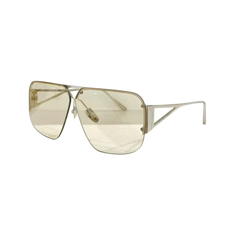 Bottega Veneta Pilot shape glasses titanium/gold/silver/tawny/brown/blue/eggplant/mirrored yellow color Size 57口05-145