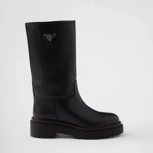 PRADA Leather long boots