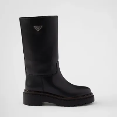 PRADA Leather long boots