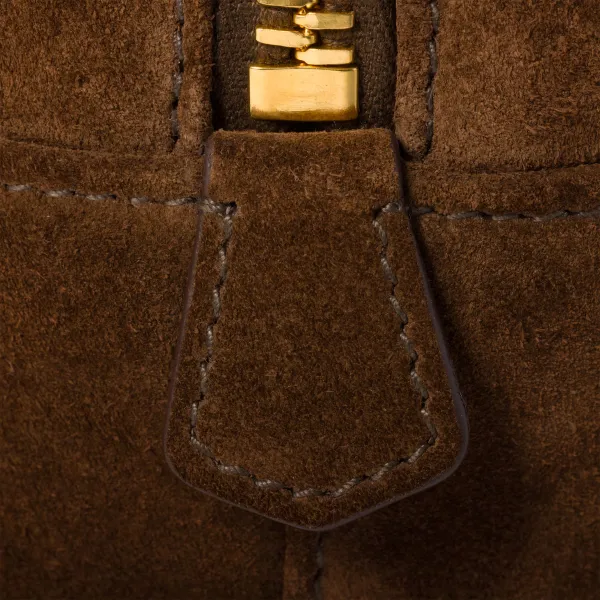 Miu Miu Arcadie Suede Leather Brown Top-Handle Bags - Image 5