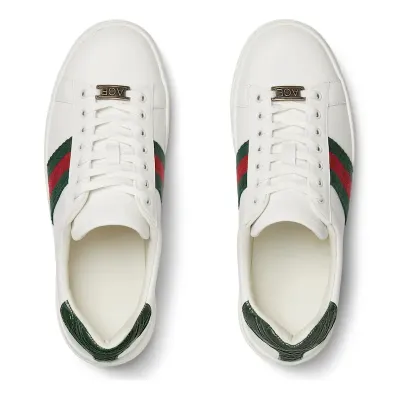 Gucci Ace series platform sneakers woven fabric women's sports shoes
