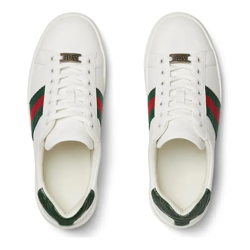 Gucci Ace series platform sneakers woven fabric women's sports shoes