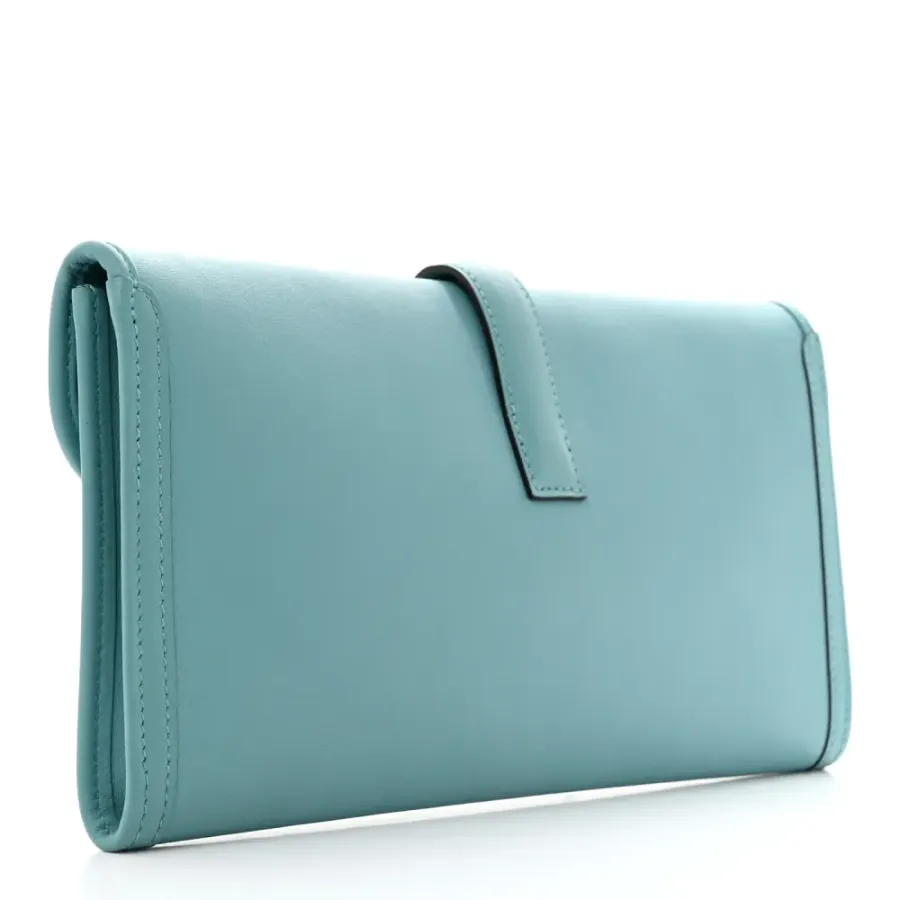 Hermès Jige Elan 29 Clutch Bleu Atoll Swift Leather
