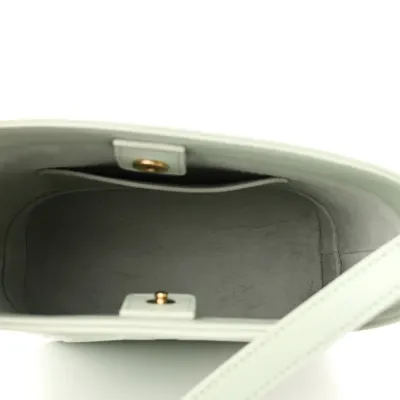 Celine Small Cuir Triomphe Bucket Bag Jade Smooth Calfskin Leather Gold Hardware