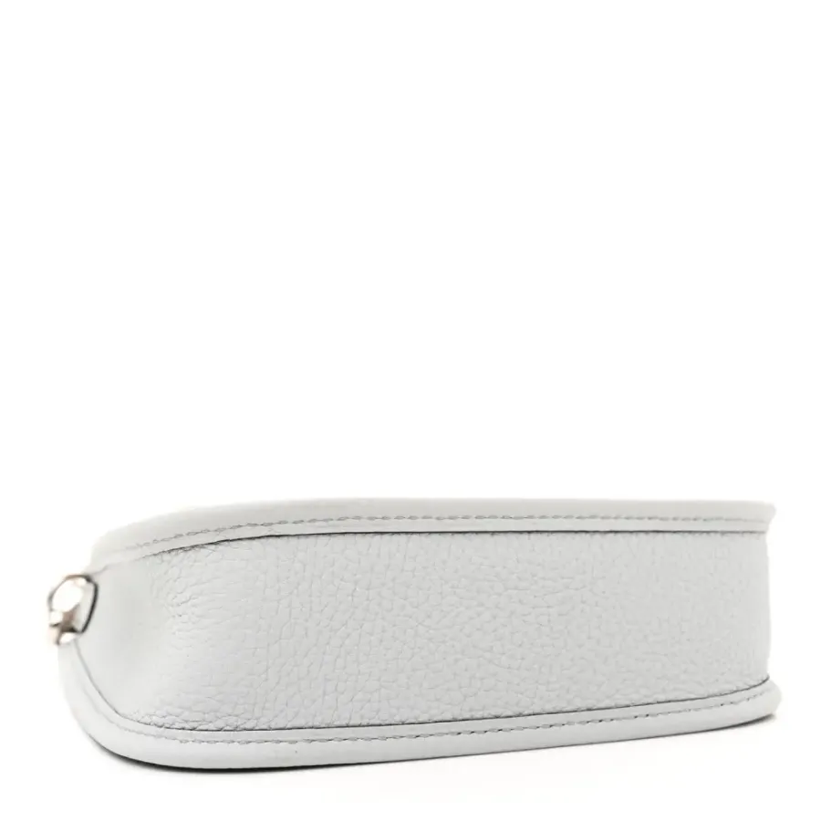 Hermès Amazone Evelyne TPM Bleu Pâle / Étain Taurillon Clemence Leather Palladium Silver Hardware