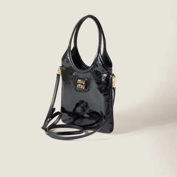 Miu Miu Patent Leather Black Shoulder Bags - Image 3