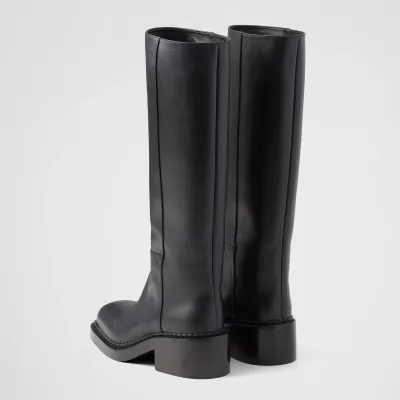 PRADA Leather long boots