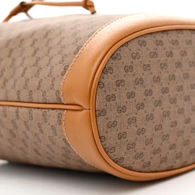 Gucci x Disney Mini Bucket Bag Beige / Vintage Sun Oil GG Supreme Monogram Coated Canvas Gold Hardware