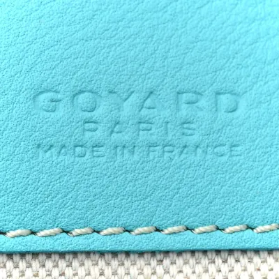 Goyard Saint Louis GM Balise Beach Towel Set Turquoise Goyardine Canvas