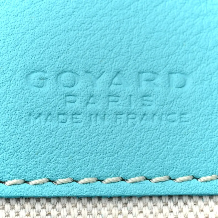 Goyard Saint Louis GM Balise Beach Towel Set Turquoise Goyardine Canvas