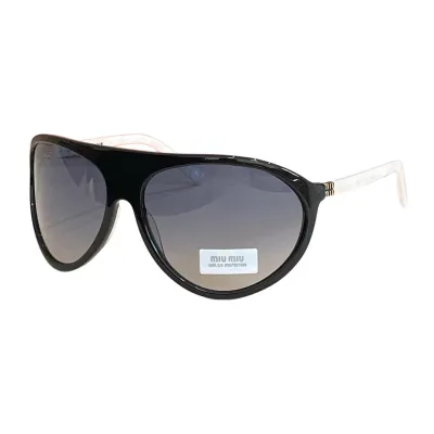 Miu Miu Pilot glasses black/black white/leopard/eggplant/black brown/white/coral color Size 75口16-110