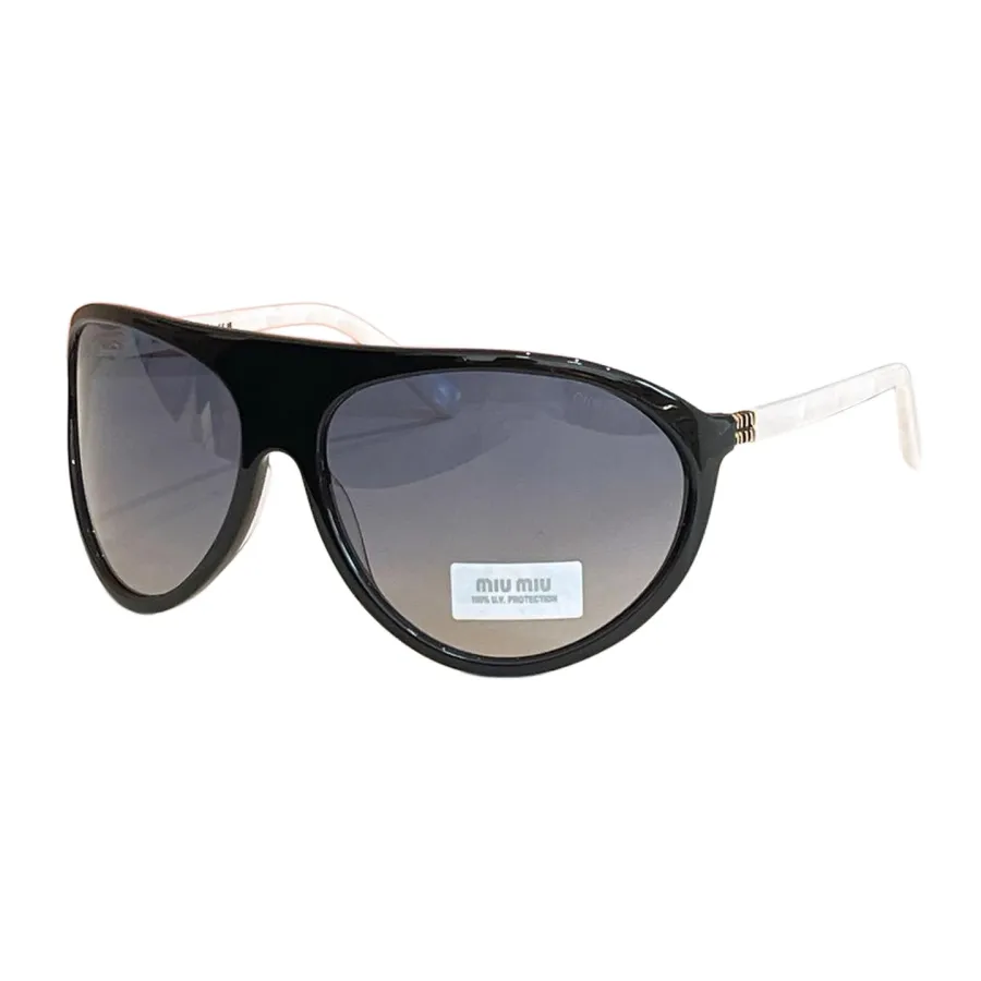 Miu Miu Pilot glasses black/black white/leopard/eggplant/black brown/white/coral color Size 75口16-110