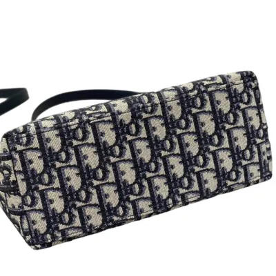 Dior Small D-Journey Bag in Blue Dior Oblique Jacquard Gold Hardware