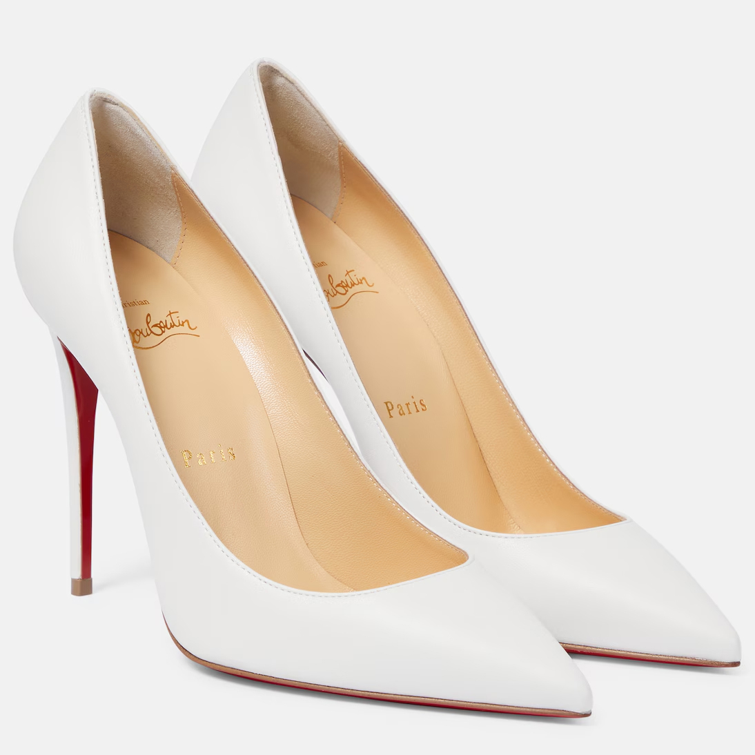 Christian Louboutin Salto agulha pontudo branco