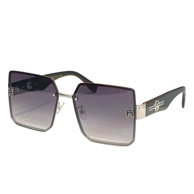 Hermès square frame glasses pink/orange/white/black/blue/leopard/eggplant color Size 59口18-145