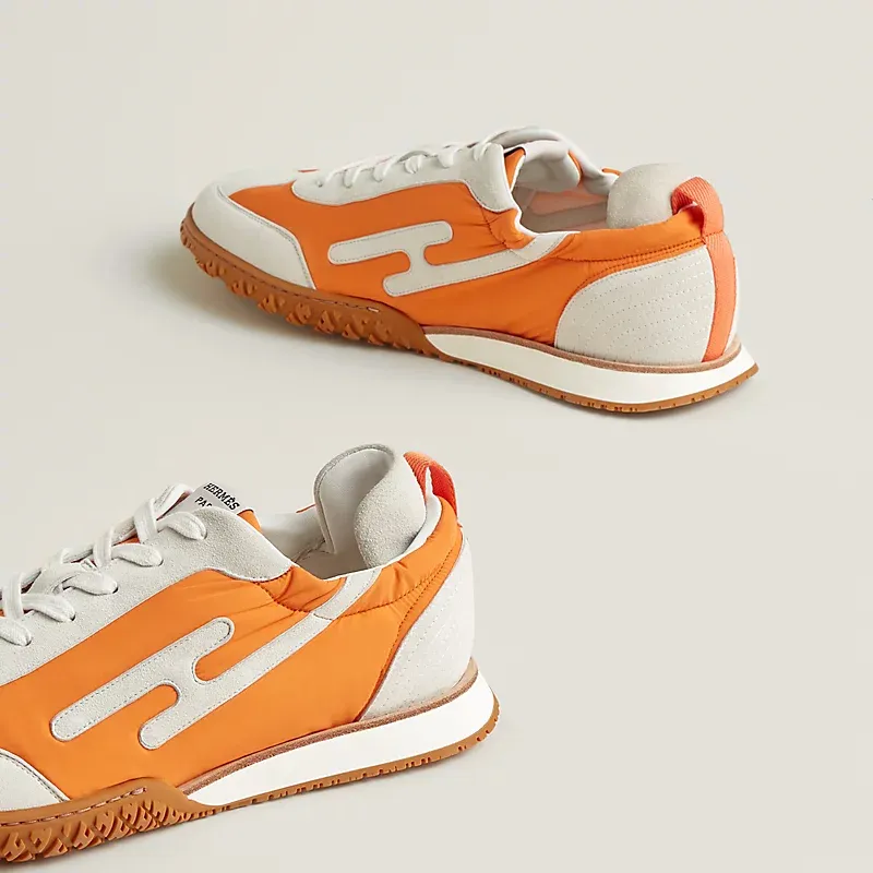 HERMES Jet Sneakers Oranage Sports Shoes