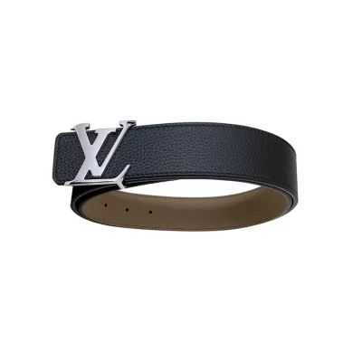 Louis Vuitton Men's Initiales Reversible Belt In Black./Brown/Orange/Blue/Beige Calfskin With Gold/Silver Hardware 40mm