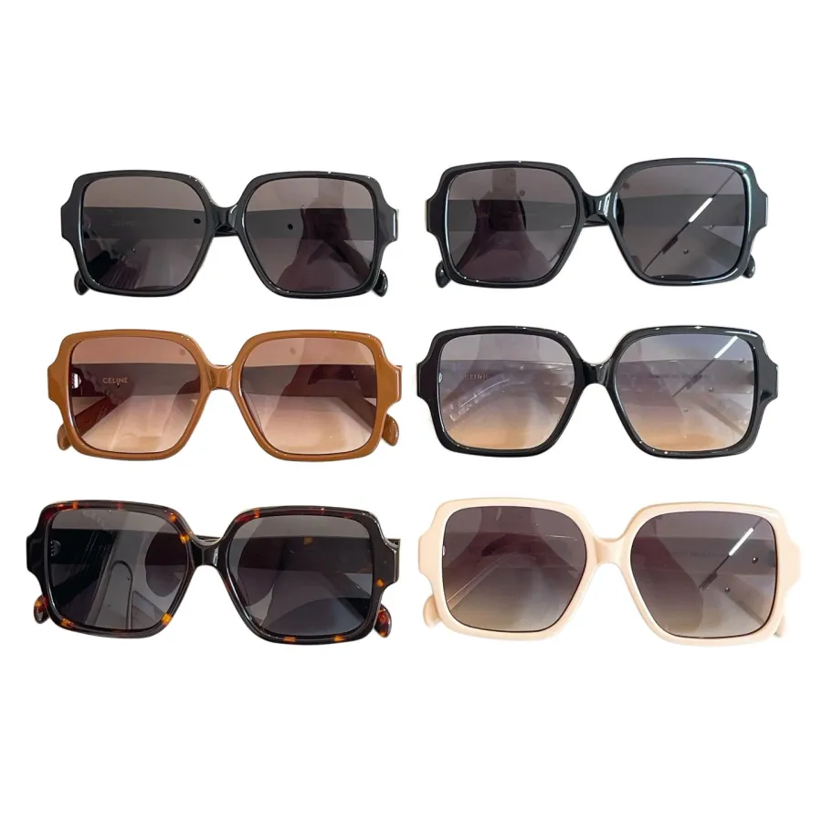 Celine square frame glasses beige/white/leopard/brown/black gold/black silver color Size 60口14-140