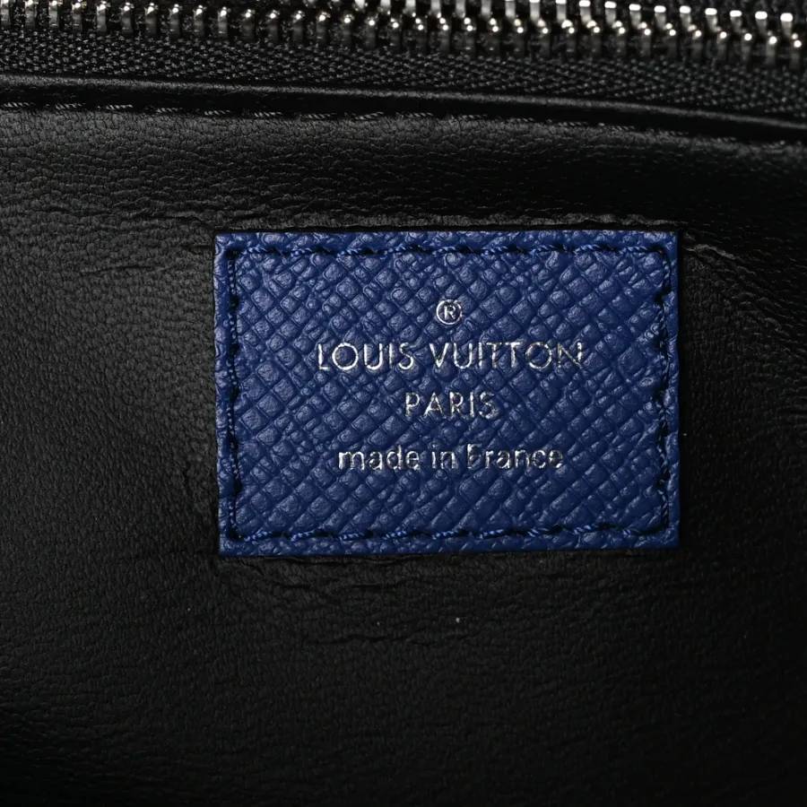 Louis Vuitton Dopp Kit Toilet Pouch PM Cobalt Taigarama Leather