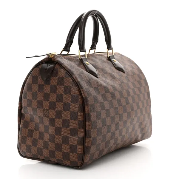 Louis Vuitton Speedy 30 Damier Ebene Canvas Brass Hardware - Image 3