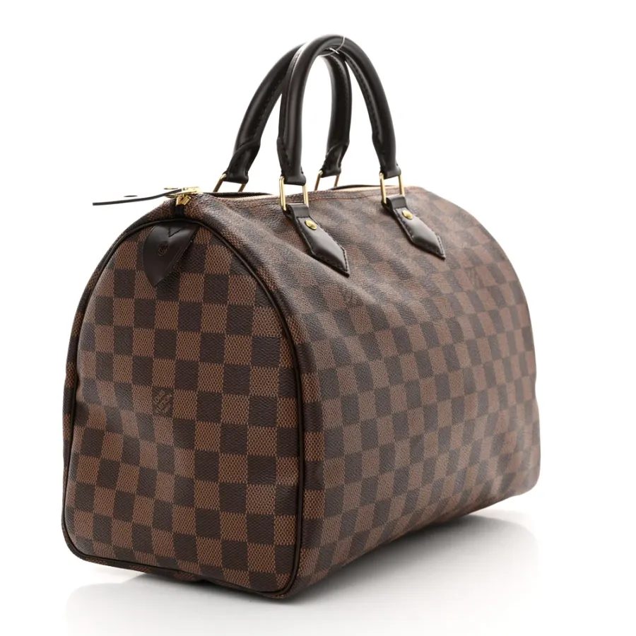 Louis Vuitton Speedy 30 Damier Ebene Canvas Brass Hardware