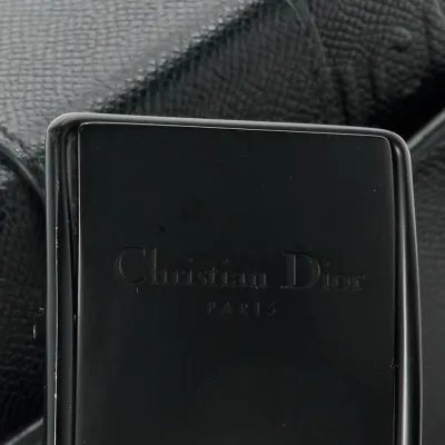 Dior Montaigne 30 Box Bag Black Ultra Matte Grained Calfskin Leather Matte Black Hardware