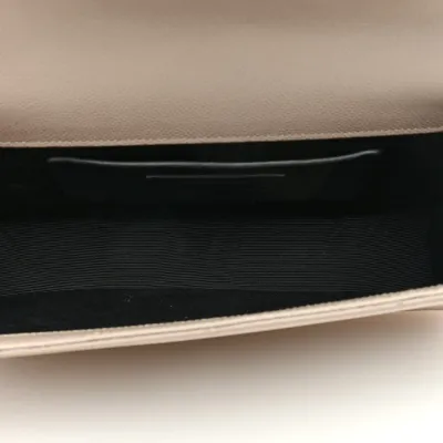 Saint Laurent Medium Kate Satchel Nude Powder Monogram Grain De Poudre Leather Silver Hardware