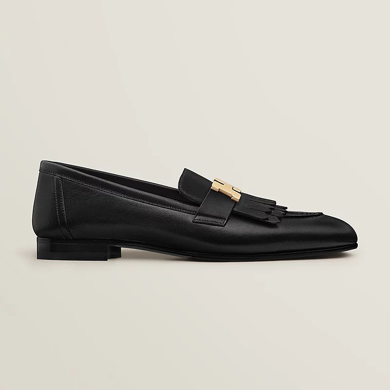 HERMES Sapatos de Lazer Royal Black